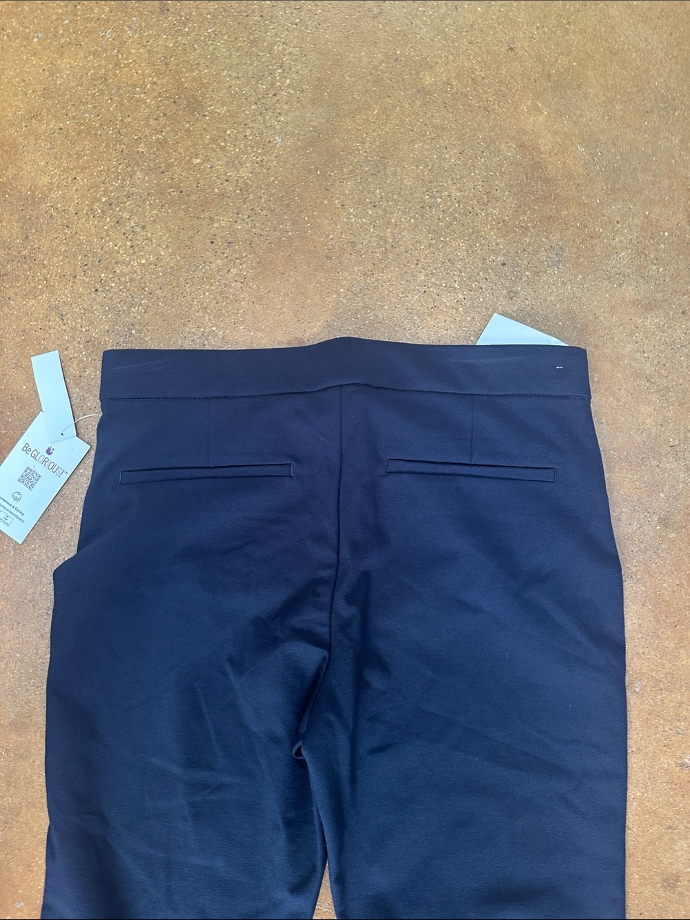 Gloria Vanderbilt Navy Pull-On Trousers 14P - Picture 4 of 6